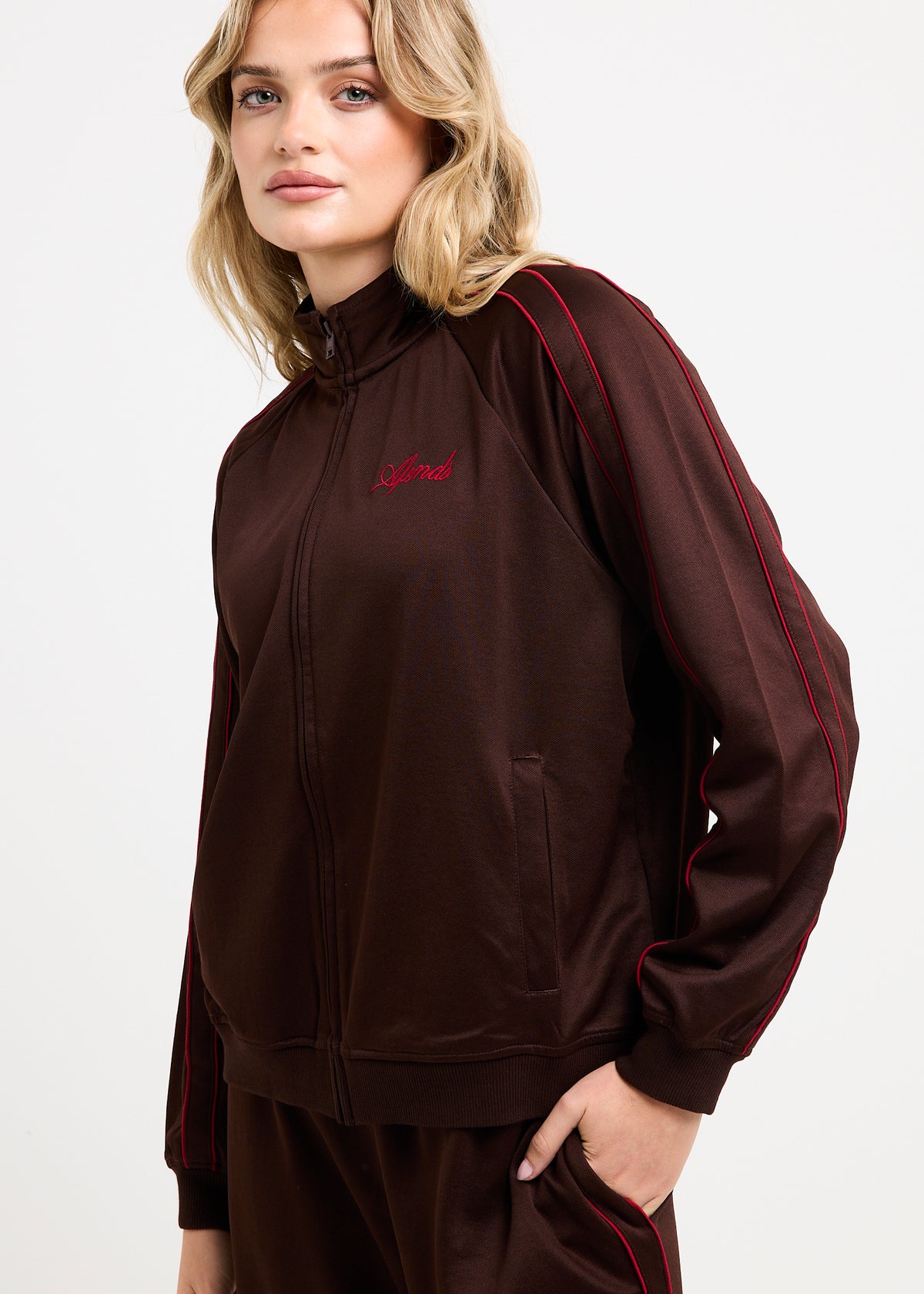 Avenue Track Jacket COFFEE