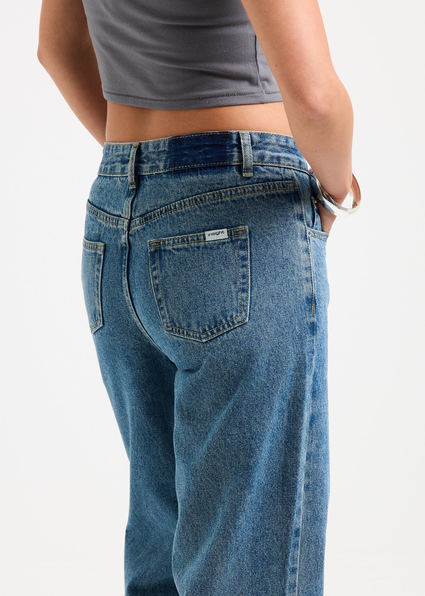Priya Mid Straight Denim Jeans