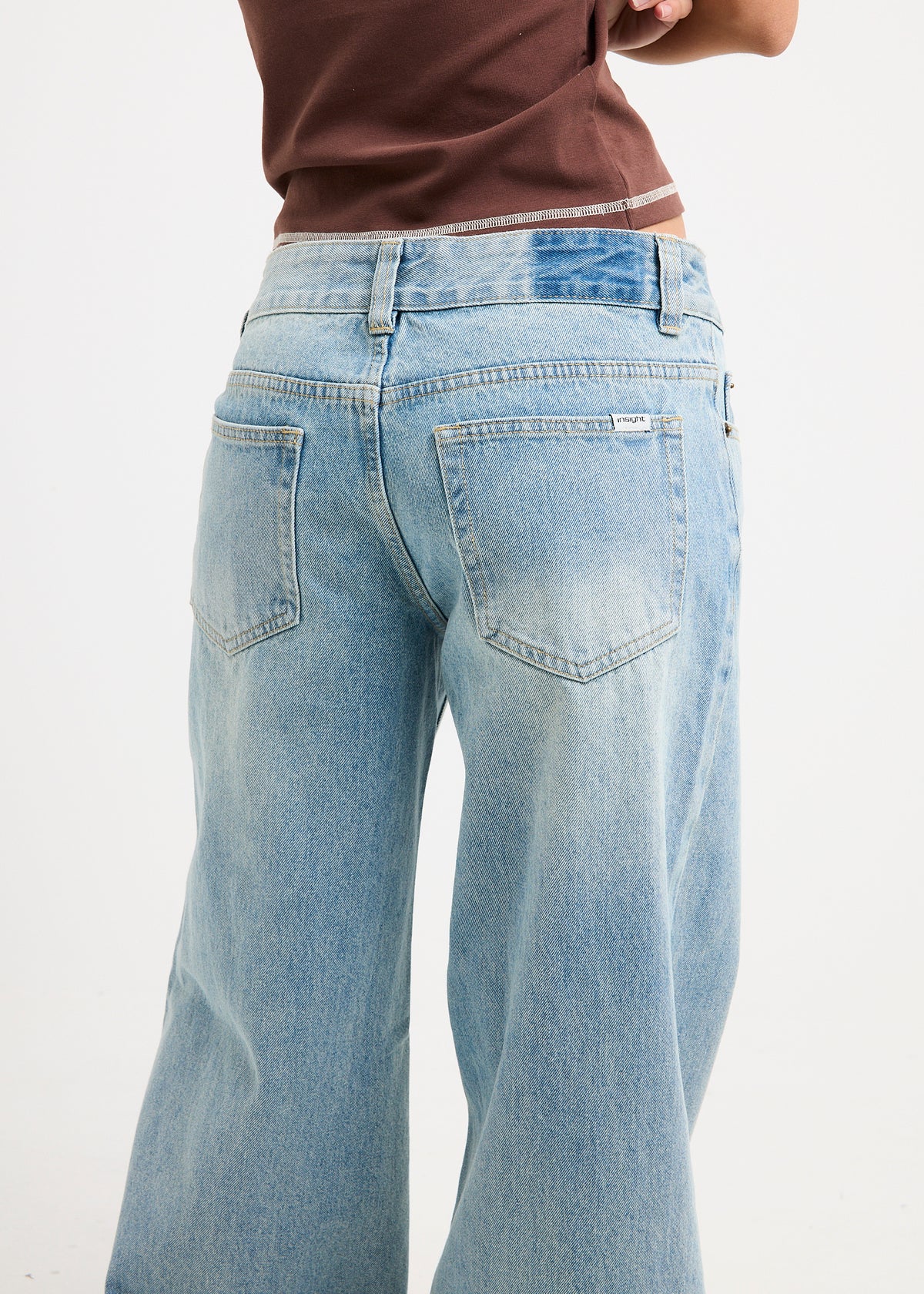 Elise Low Wide Denim Jeans MIAMI BLUE