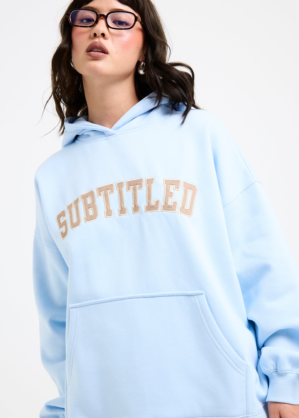 Island Oversized Hoodie BABY BLUE