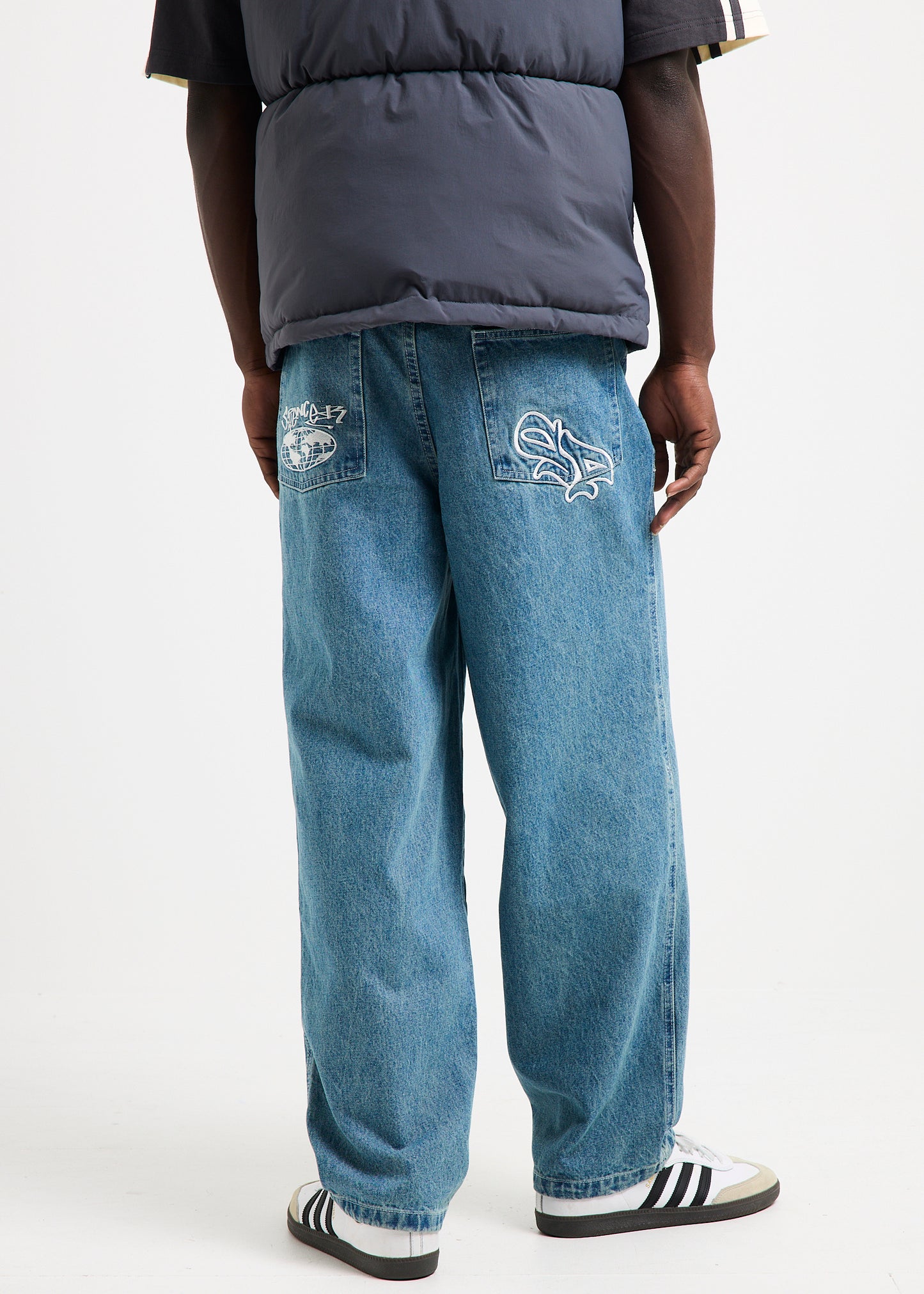 Sticker Wide Boy Denim Jeans