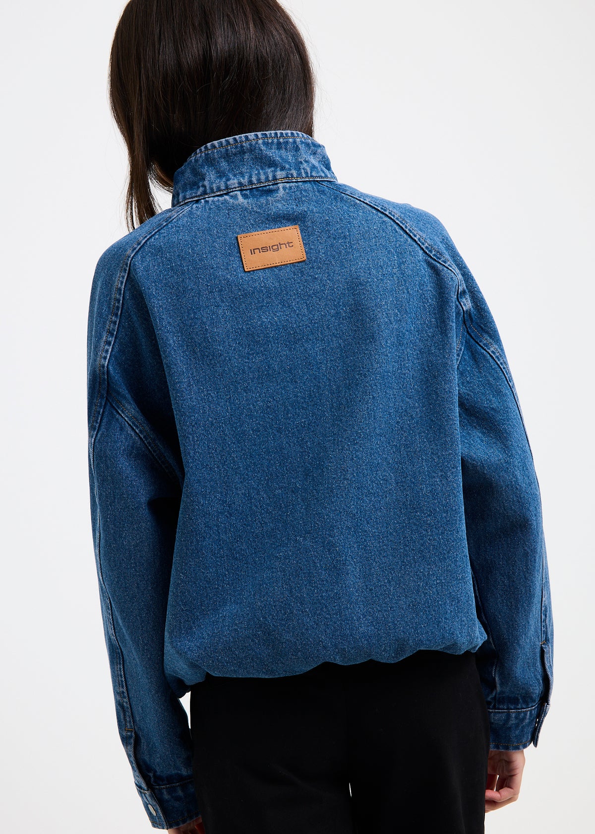 Talia Denim Funnel Jacket MOODY BLUE