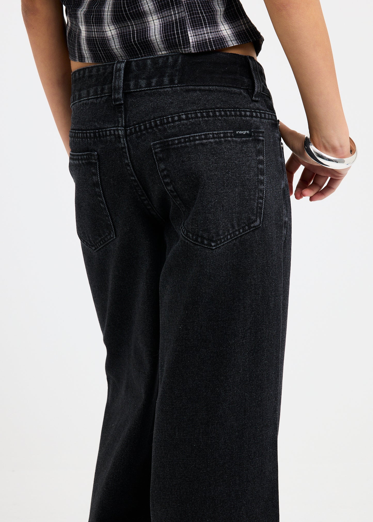 Elise Low Wide Denim Jeans