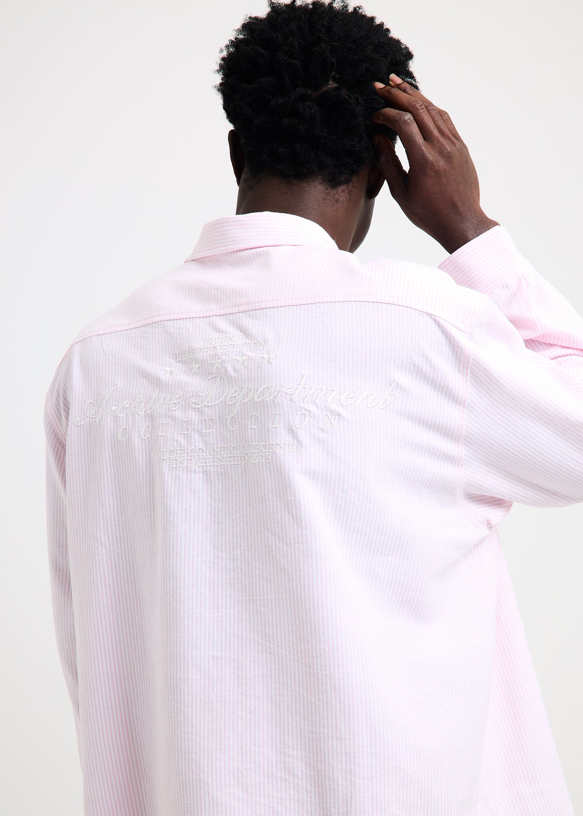 Archive Long Sleeve Cropped Shirt PINK