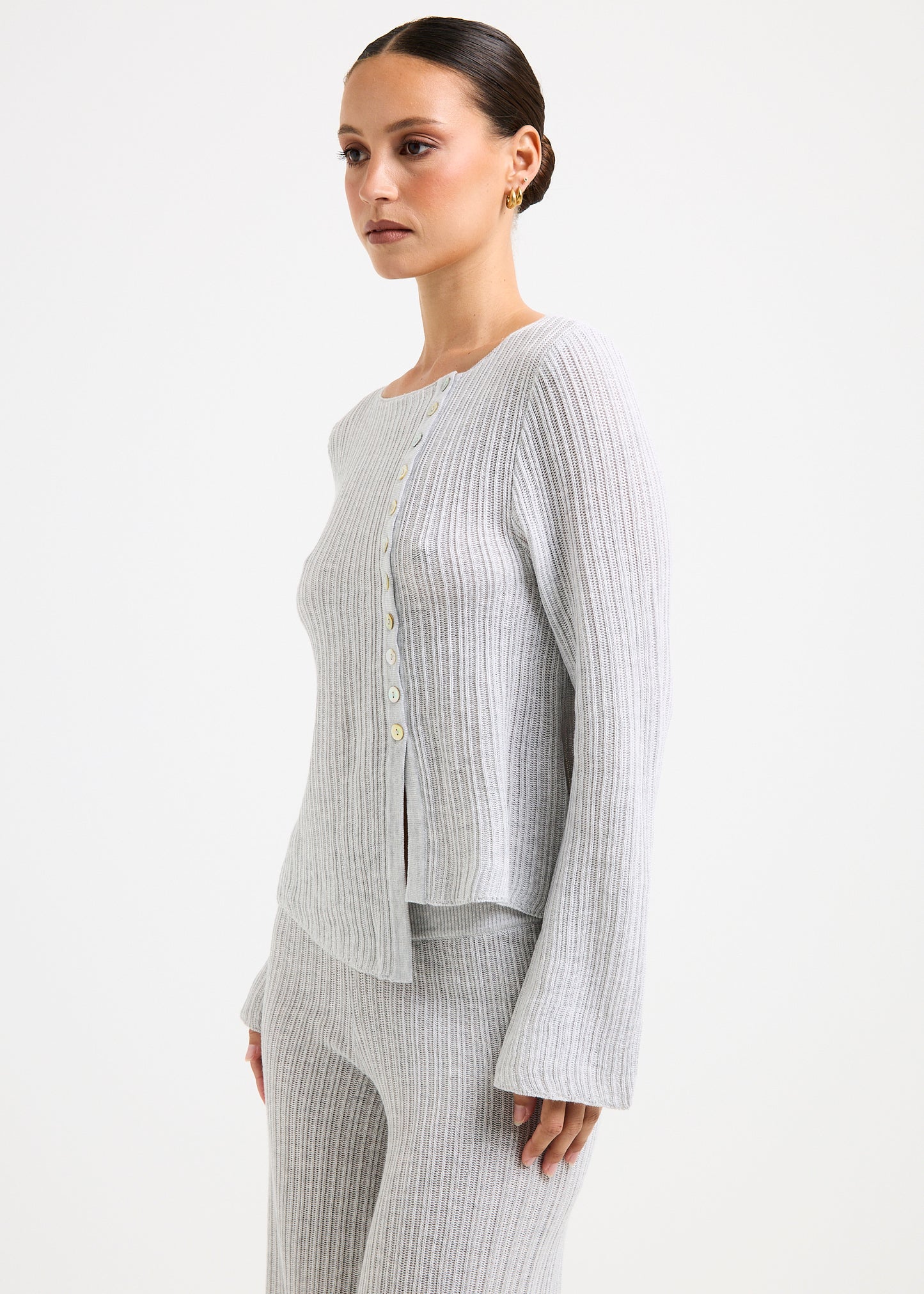Ireland Off Shoulder Ribbed Ls Top