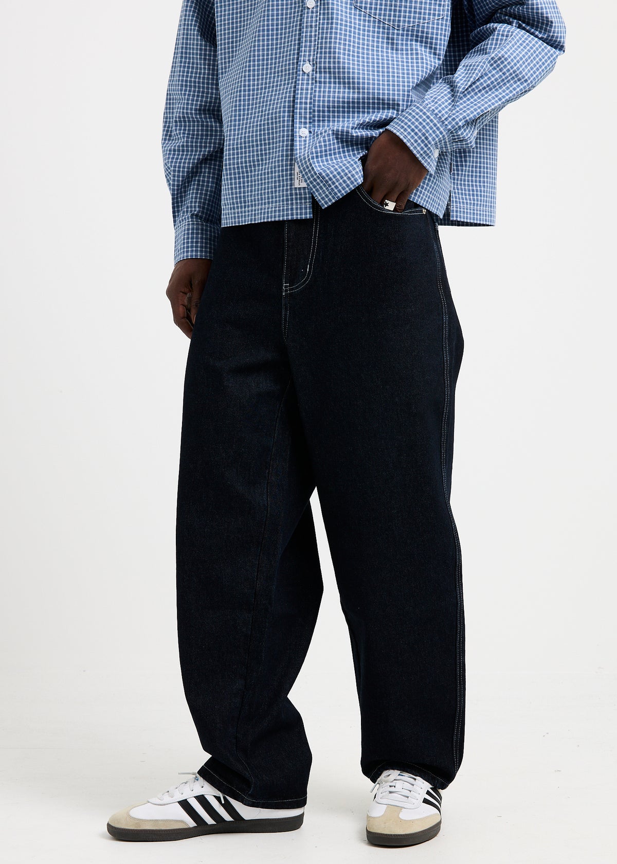 Fuse Baggy Denim Jeans BLACK
