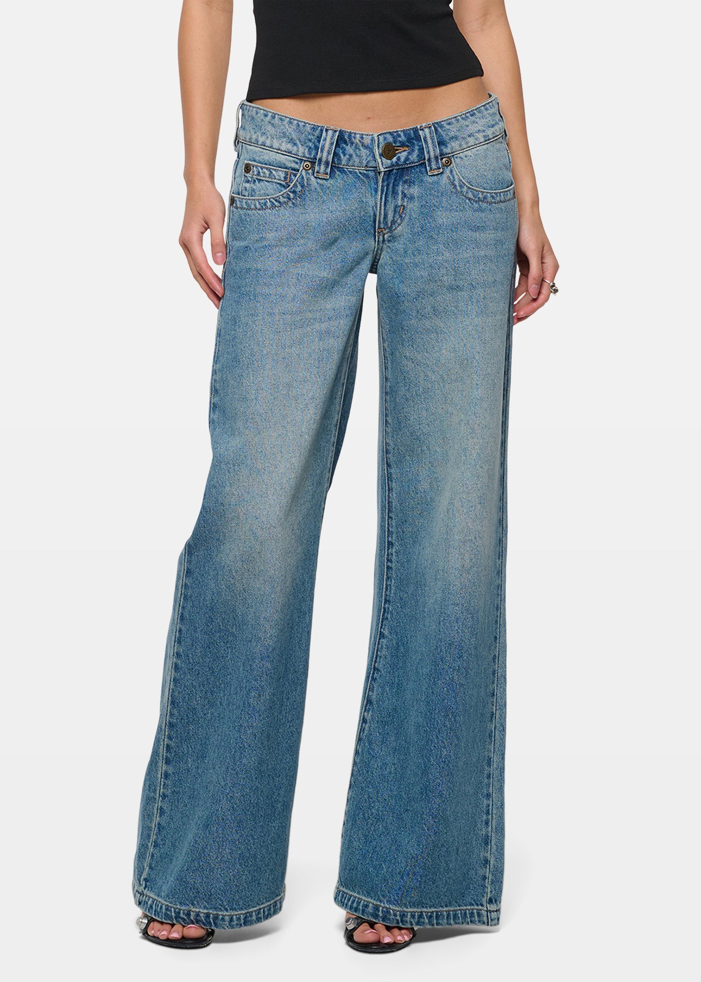 95 Mid Straight Denim Jeans