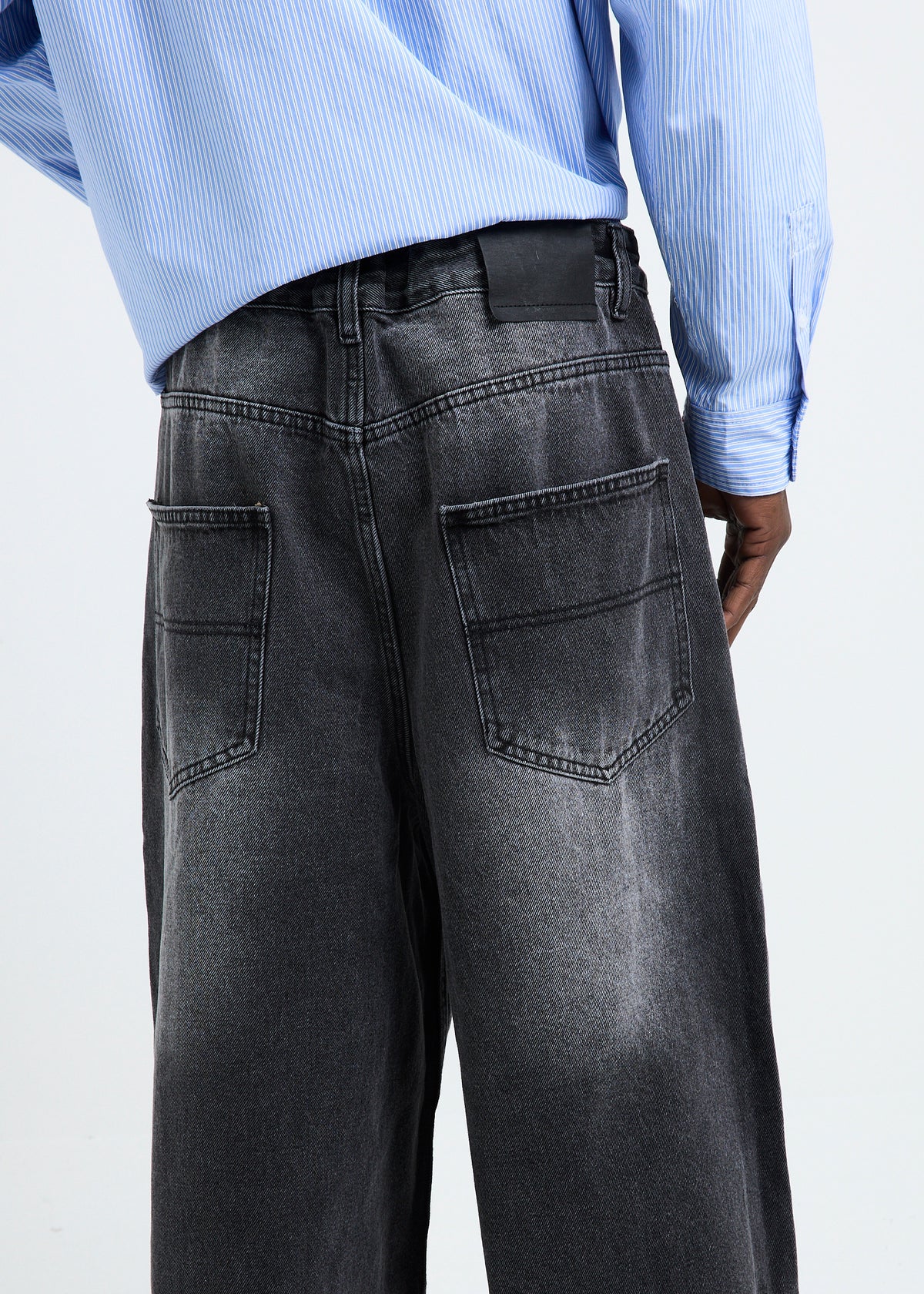 Tokyo 3D Denim Jeans BLACK