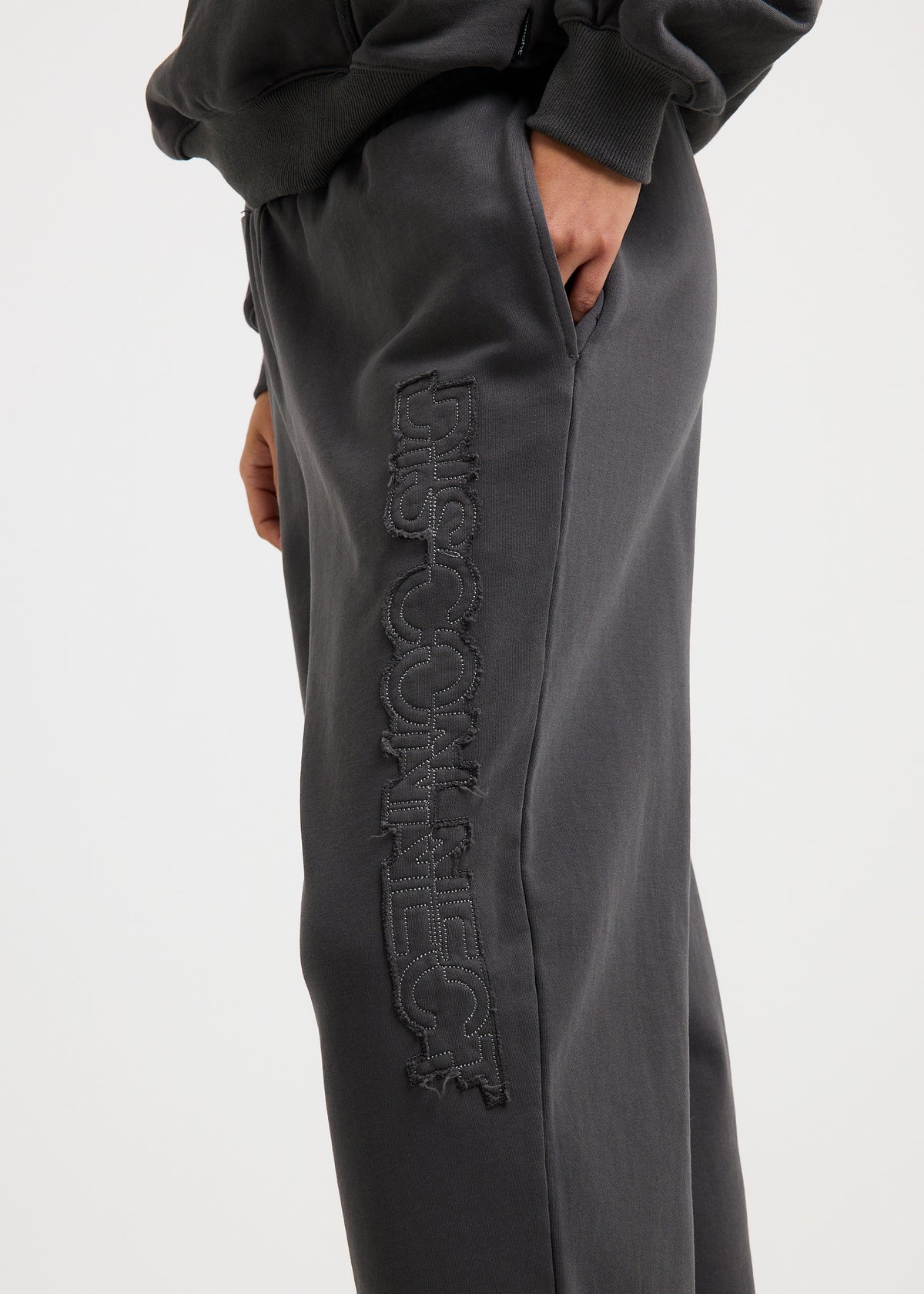 Joni Distressed Sweatpants SLATE