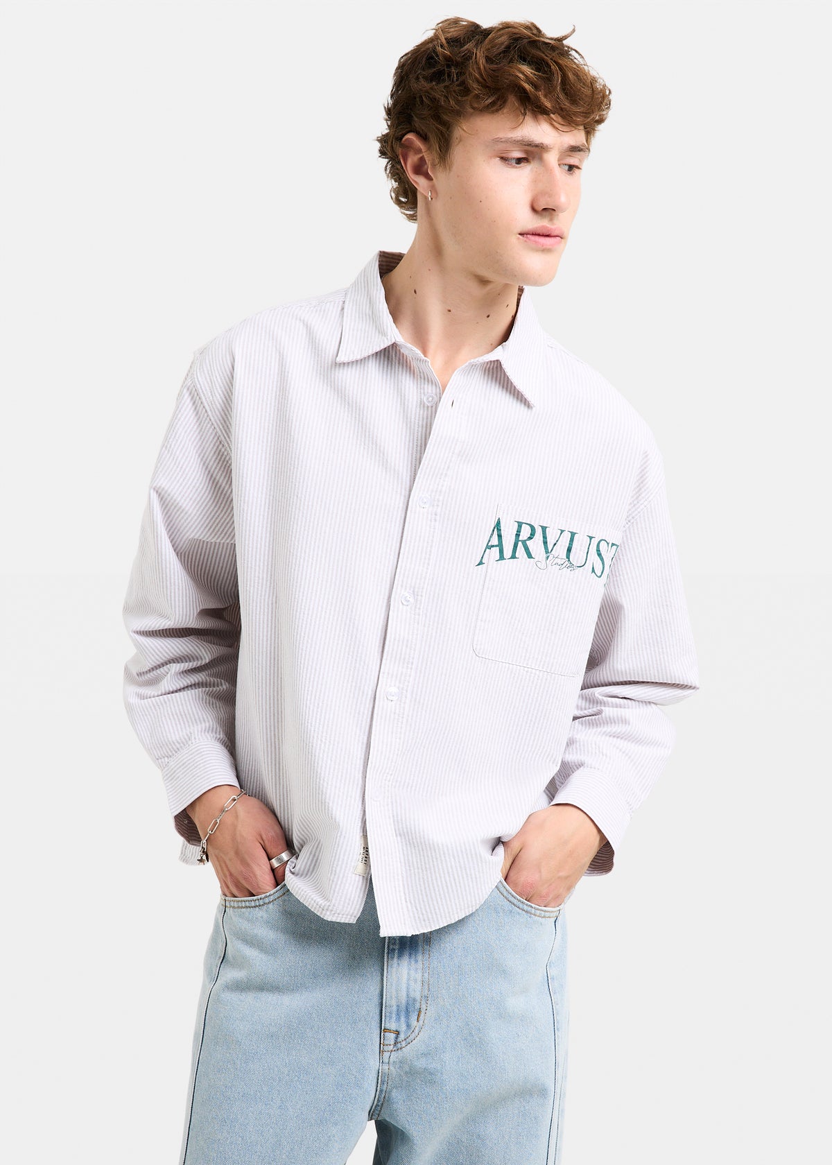 Stallion Long Sleeve Shirt WHITE
