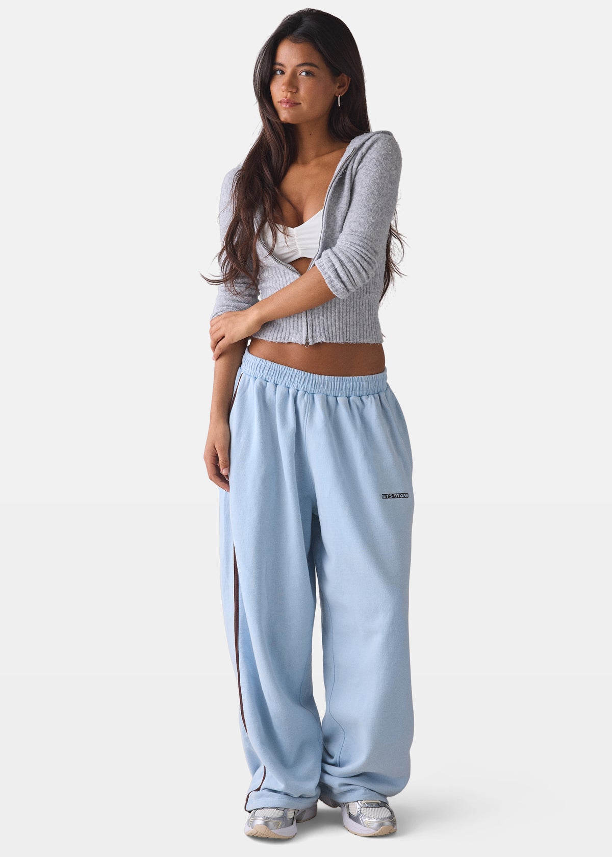 Harri Wide Leg Jogger Pants ICE BLUE (4410)