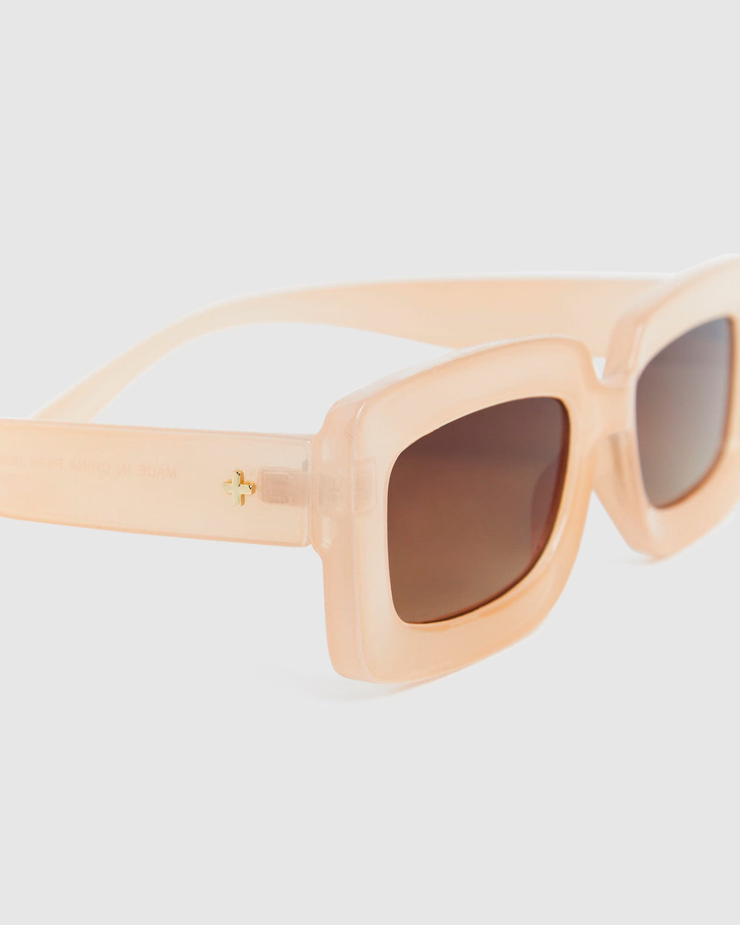 Blurred Sunglasses Peach/Brown