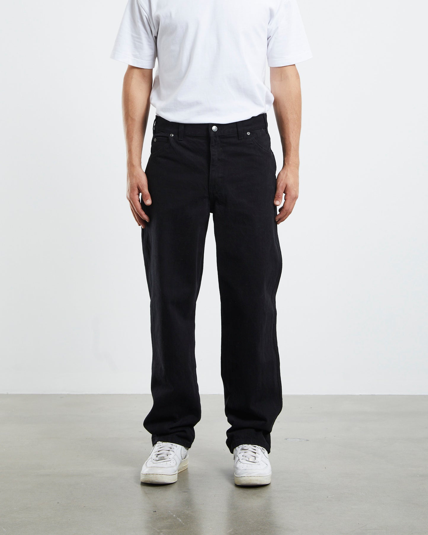 13293 Relaxed 5 Pocket Loose Jeans Black