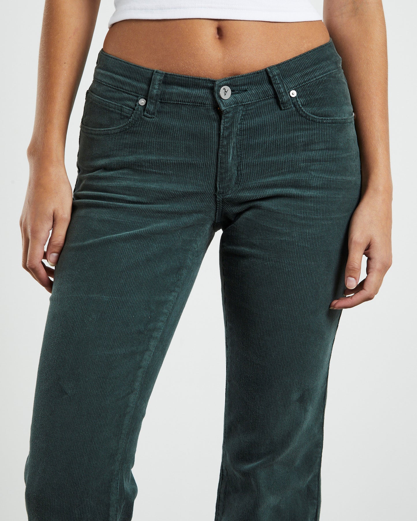 A 99 Low Boot Jeans 90's Green Cord