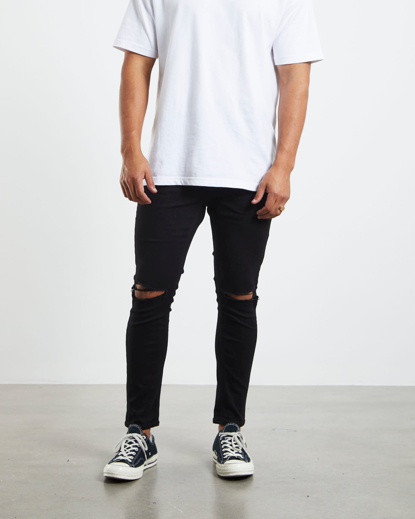 Z-Roller Skinny Denim Jeans Delta Destroy