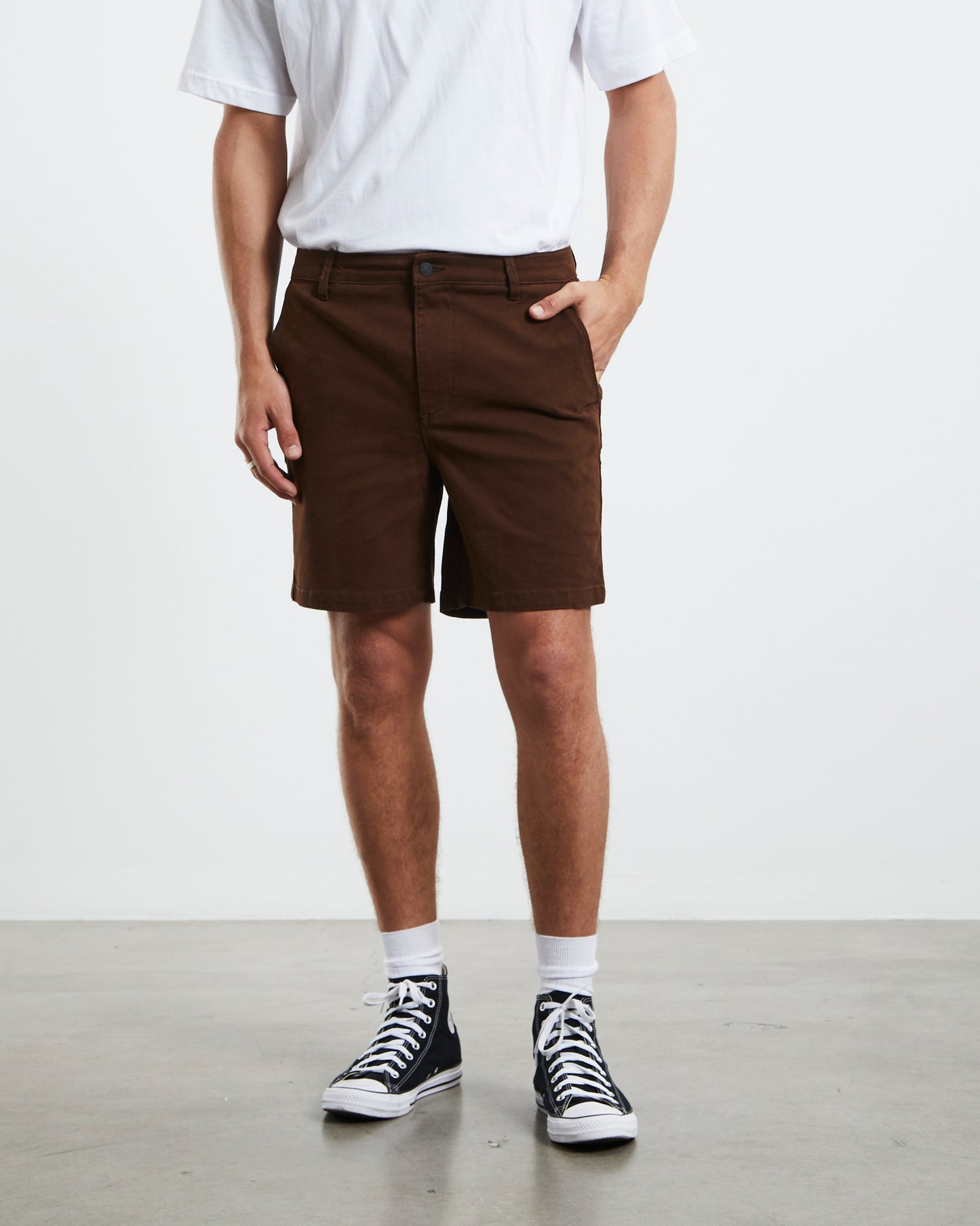 Union Drill Shorts Bark Brown