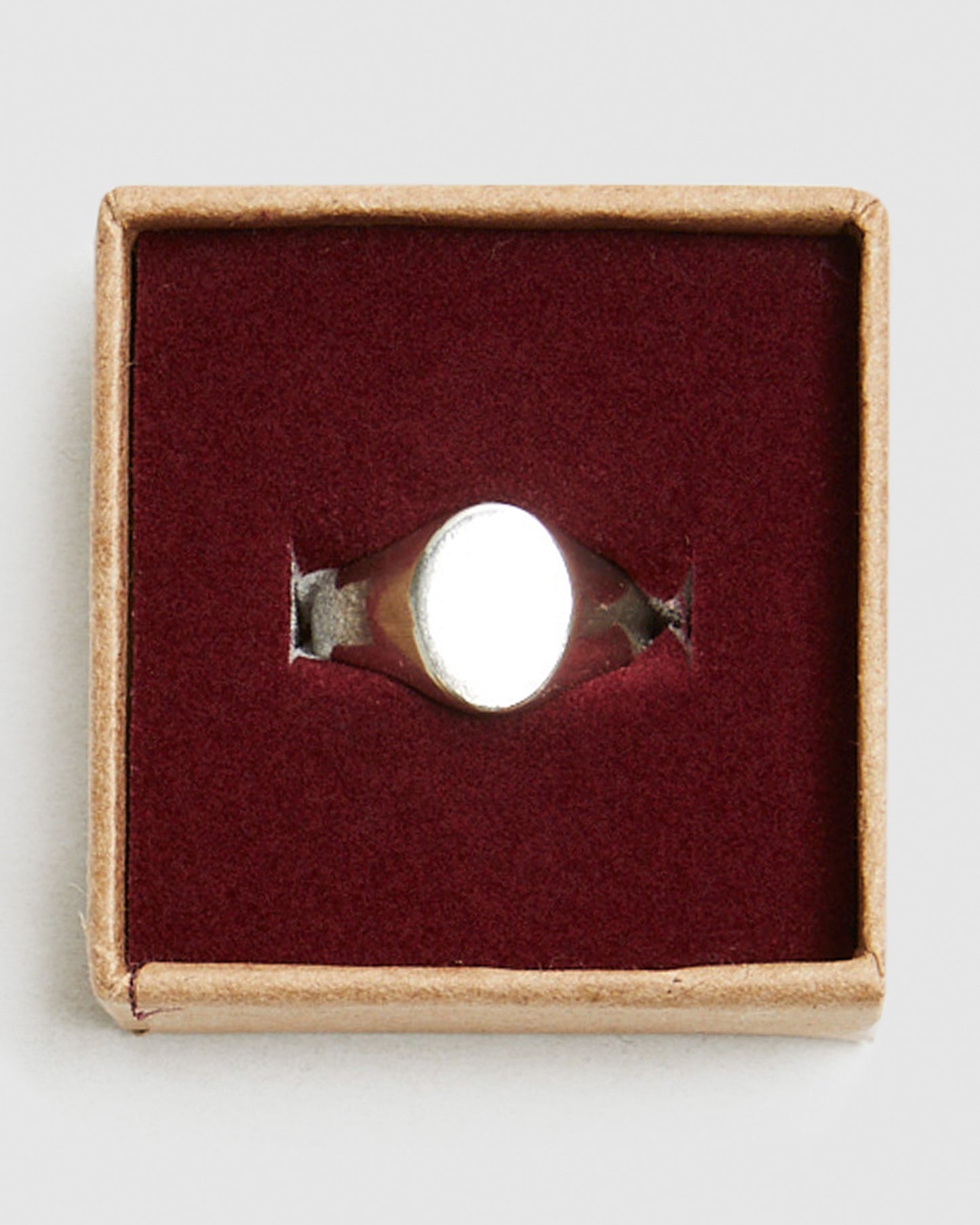Oval Signet Ring Silver