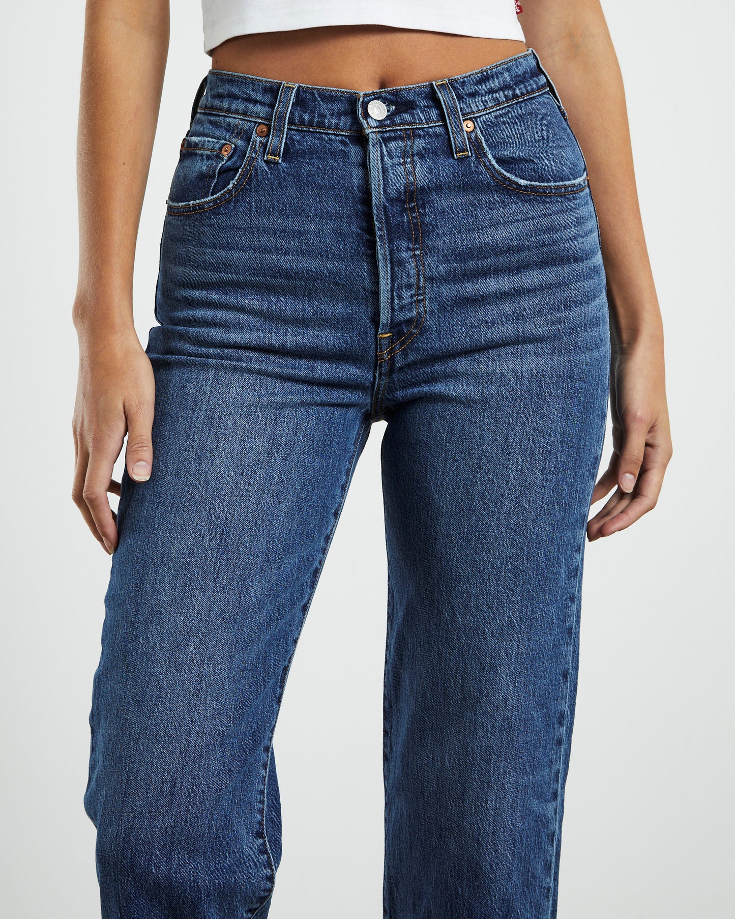 Ribcage Straight Jeans Valley View Blue