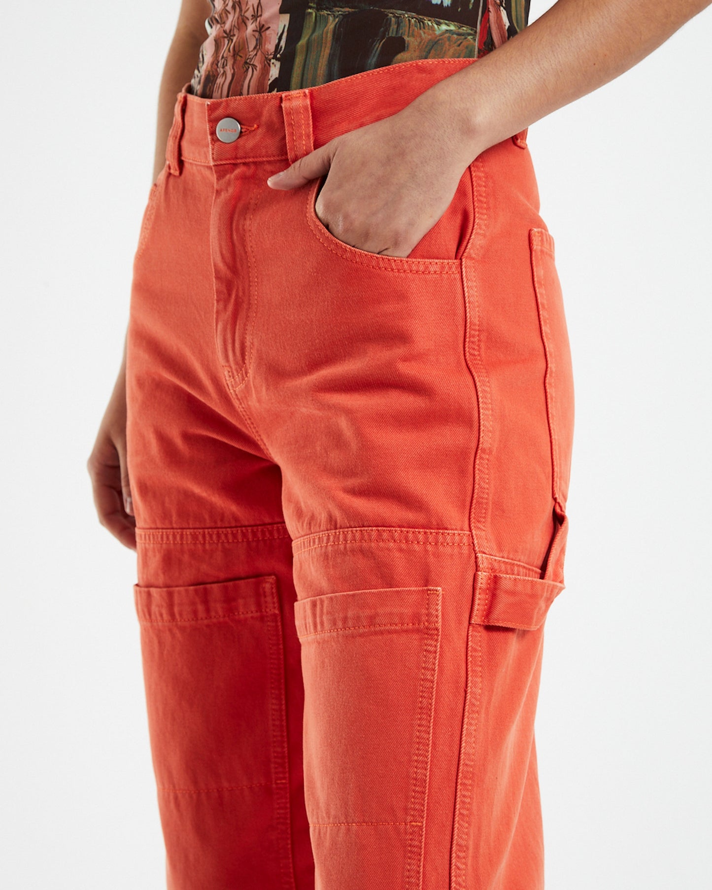 Hemp Denim Workware Jeans Orange