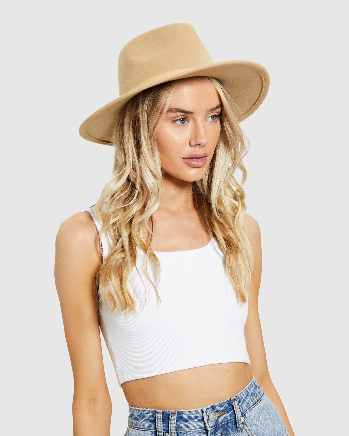 Shady Felt Hat Cream OFF WHIT