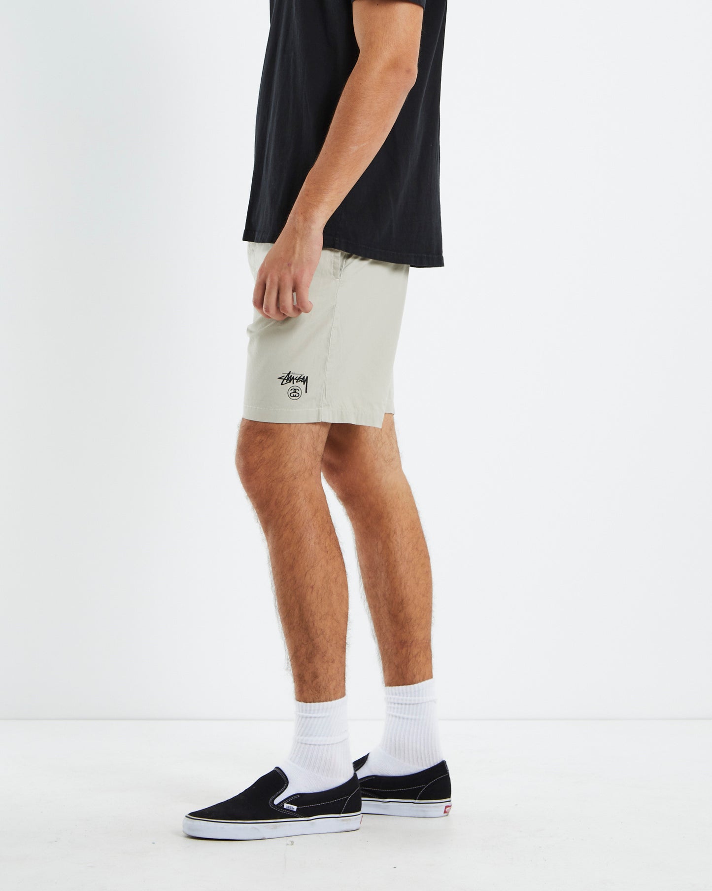 Basic Stock Beach Shorts Cement