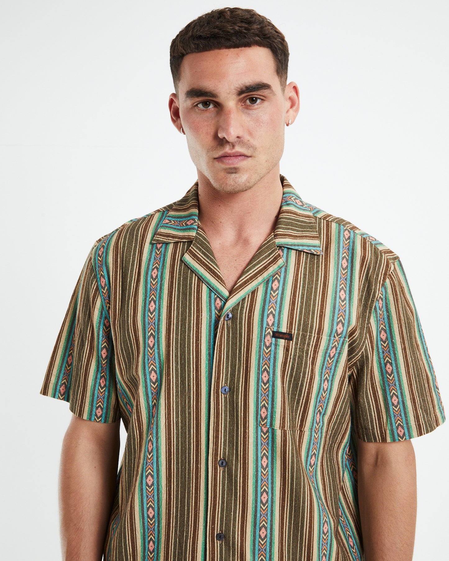 Resort Short Sleeve Shirt Tide Stripe Multi