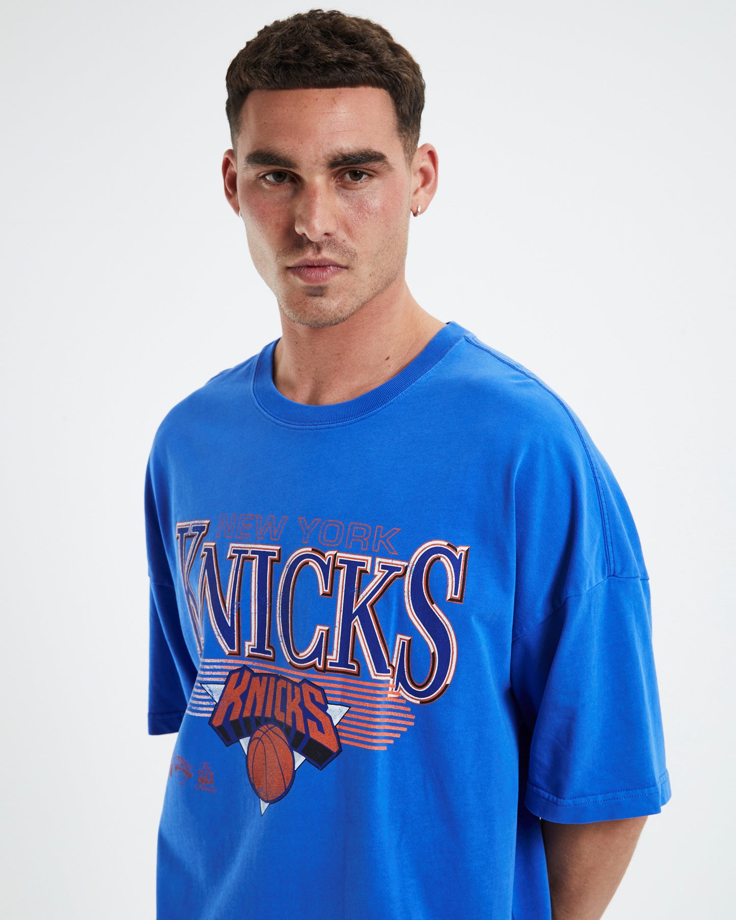 Underscore T-Shirt Knicks Faded Royal Blue