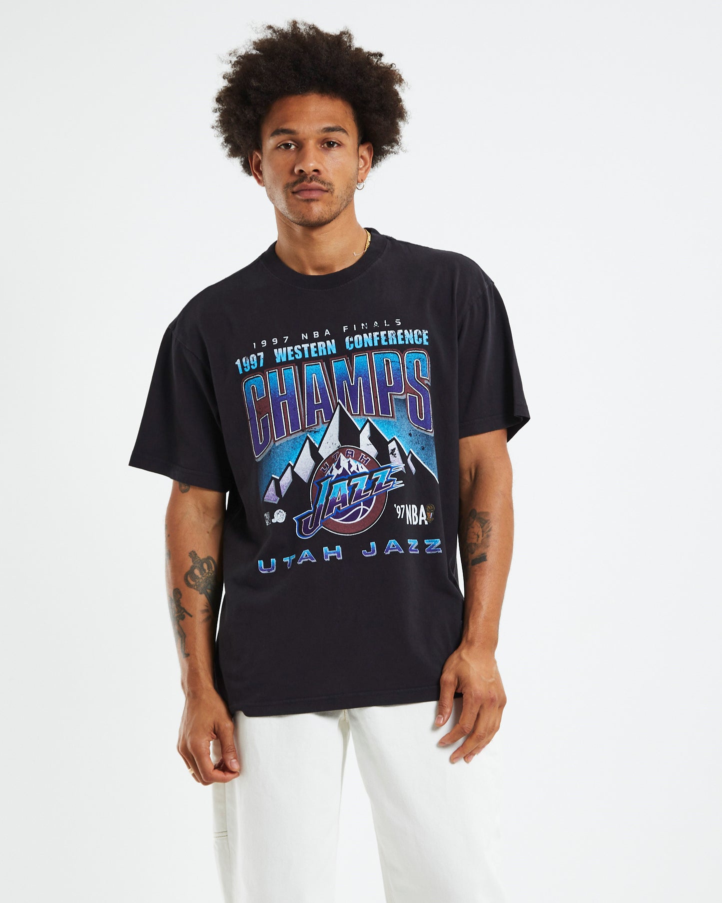 1997 Conference Champions T-Shirt Faded Black