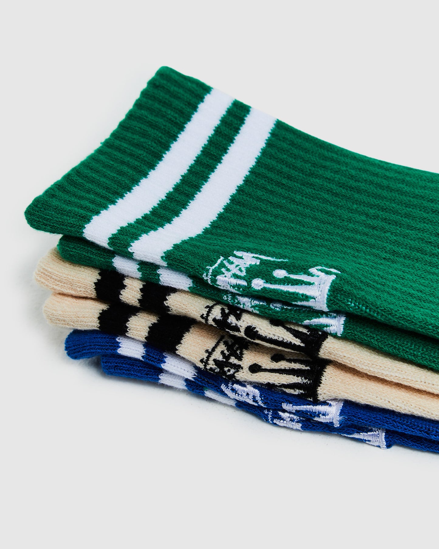 Crown Stripe Socks 3 Pack