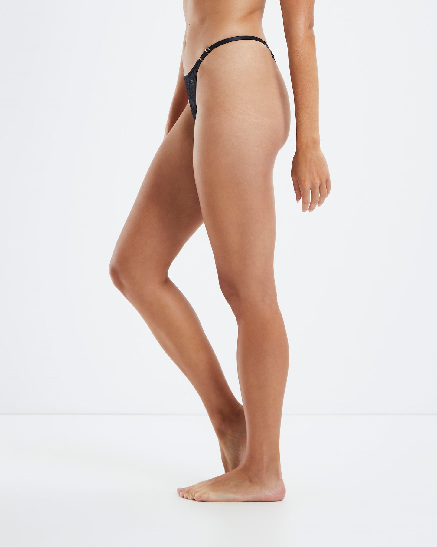 Rico Embroidered Mesh Thong