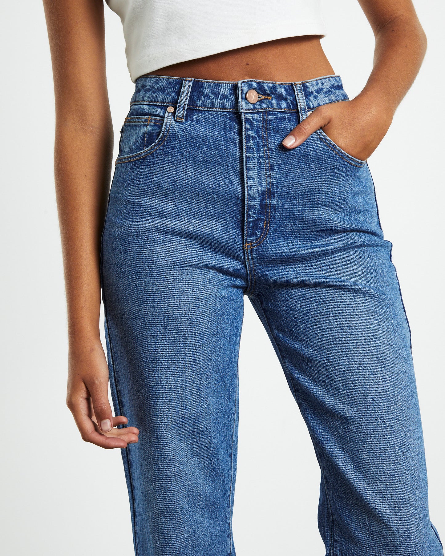 A 94 High Straight Jeans Brianna Blue