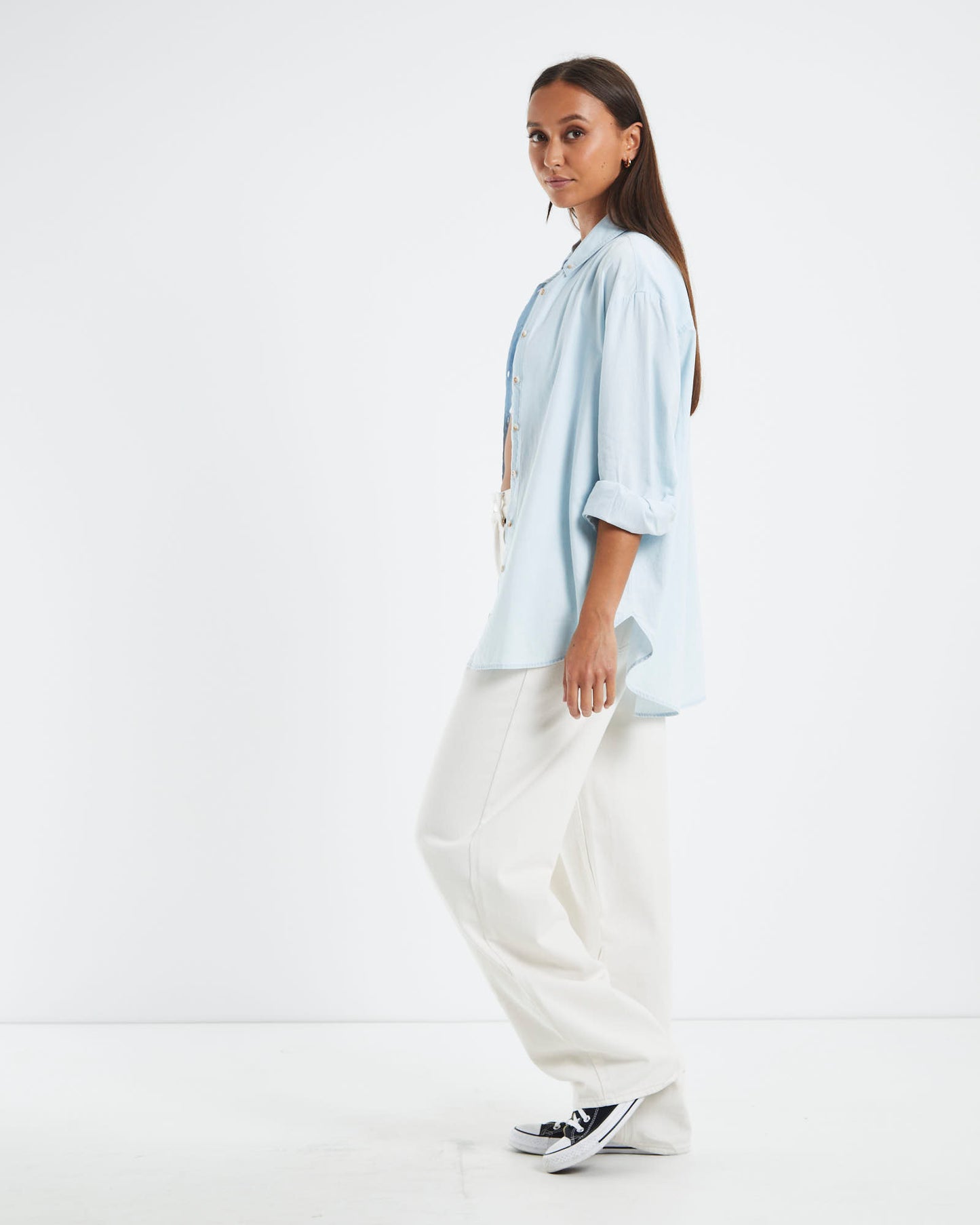 Super Slouch Shirt Light Blue