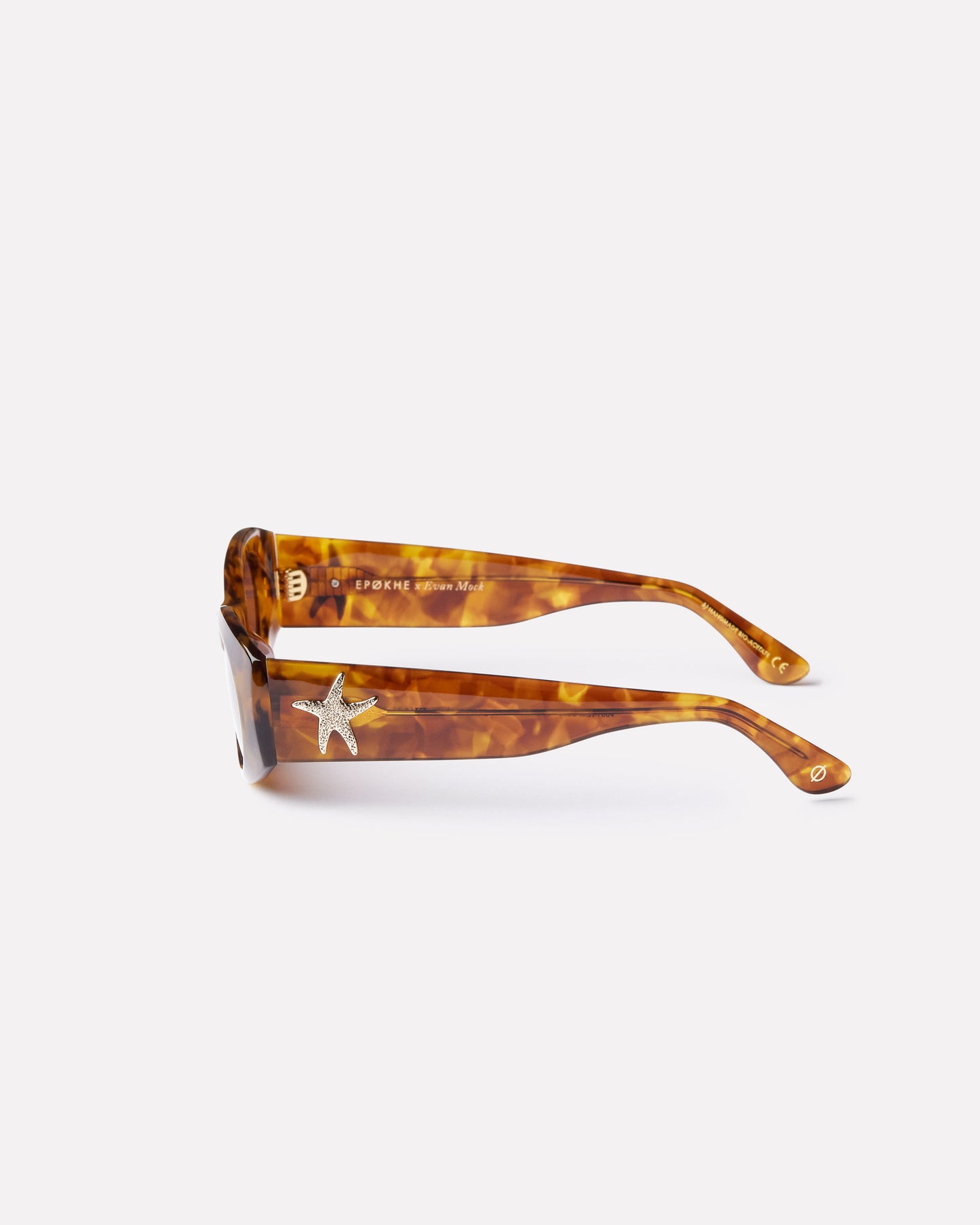 Evan Mock X Suede Sunglasses in Tortoise Polished/Bronze
