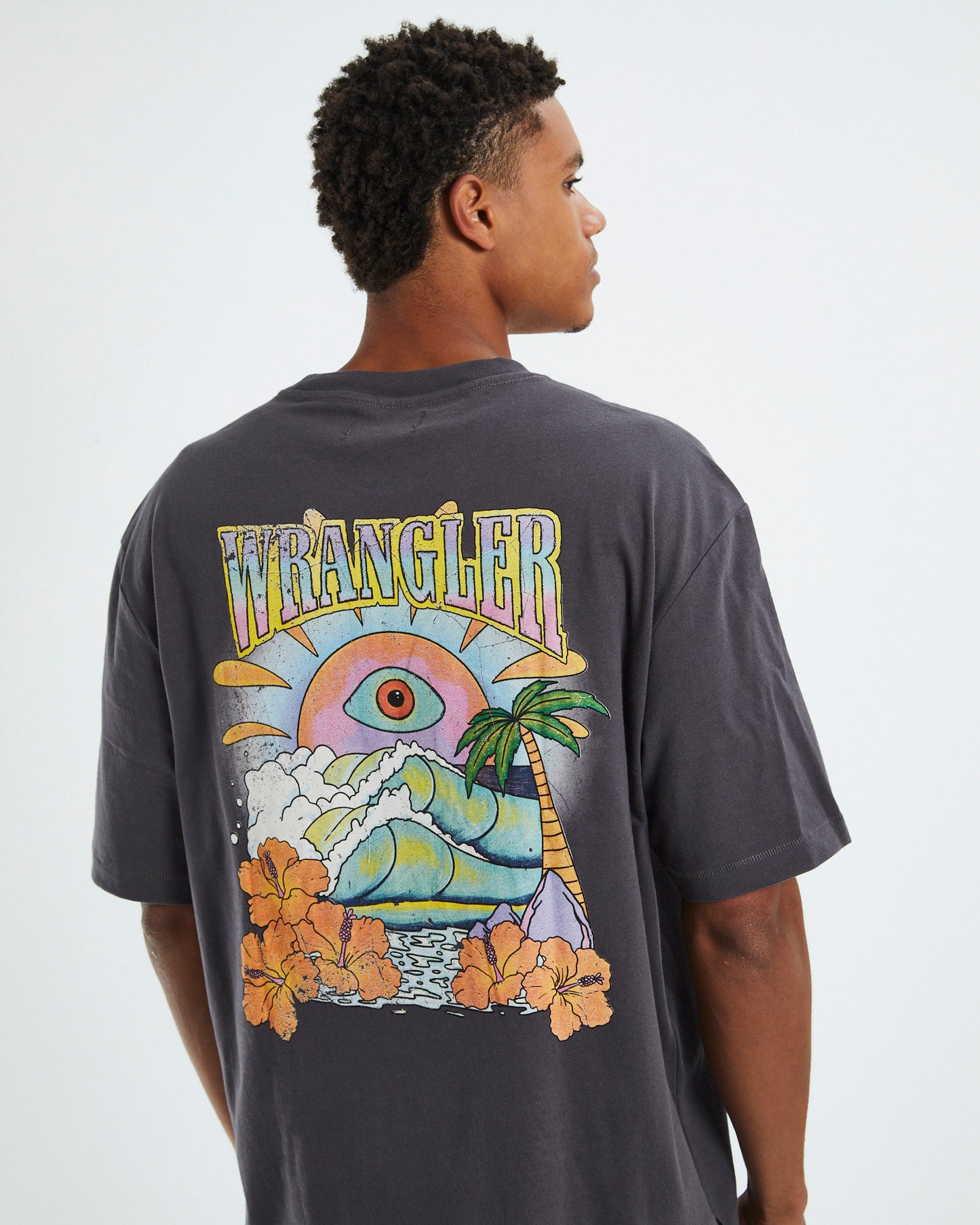 All Seeing Sun Baggy T-Shirt Slate Grey