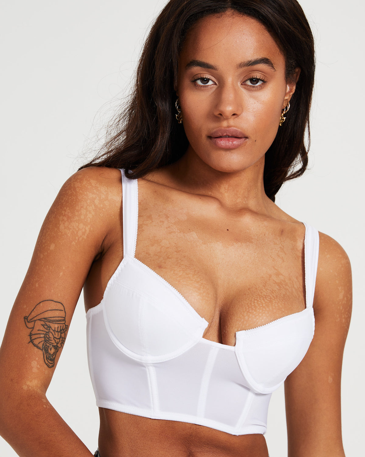 Colette Underwire Corset Bustier White WHITE