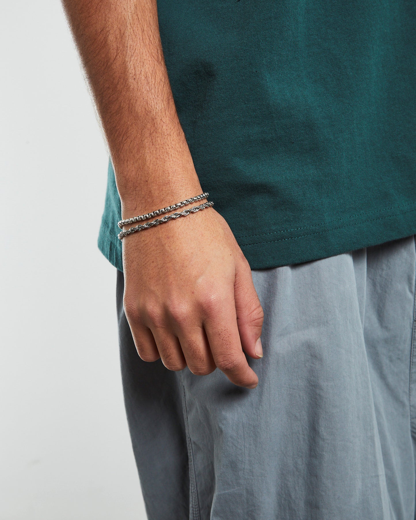 Kerning Bracelet 2 Pack Silver