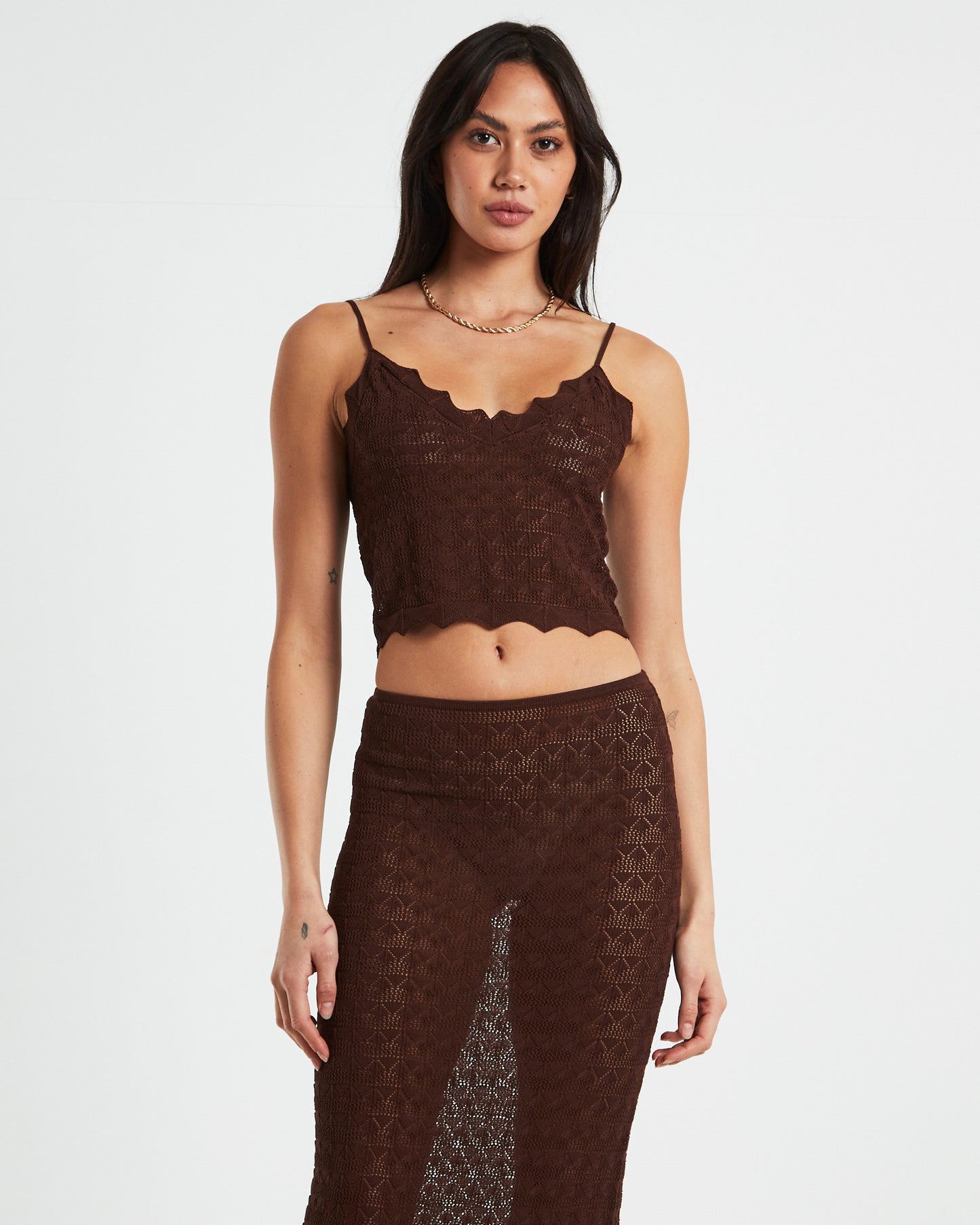 Eleanora Lace Knit Cami