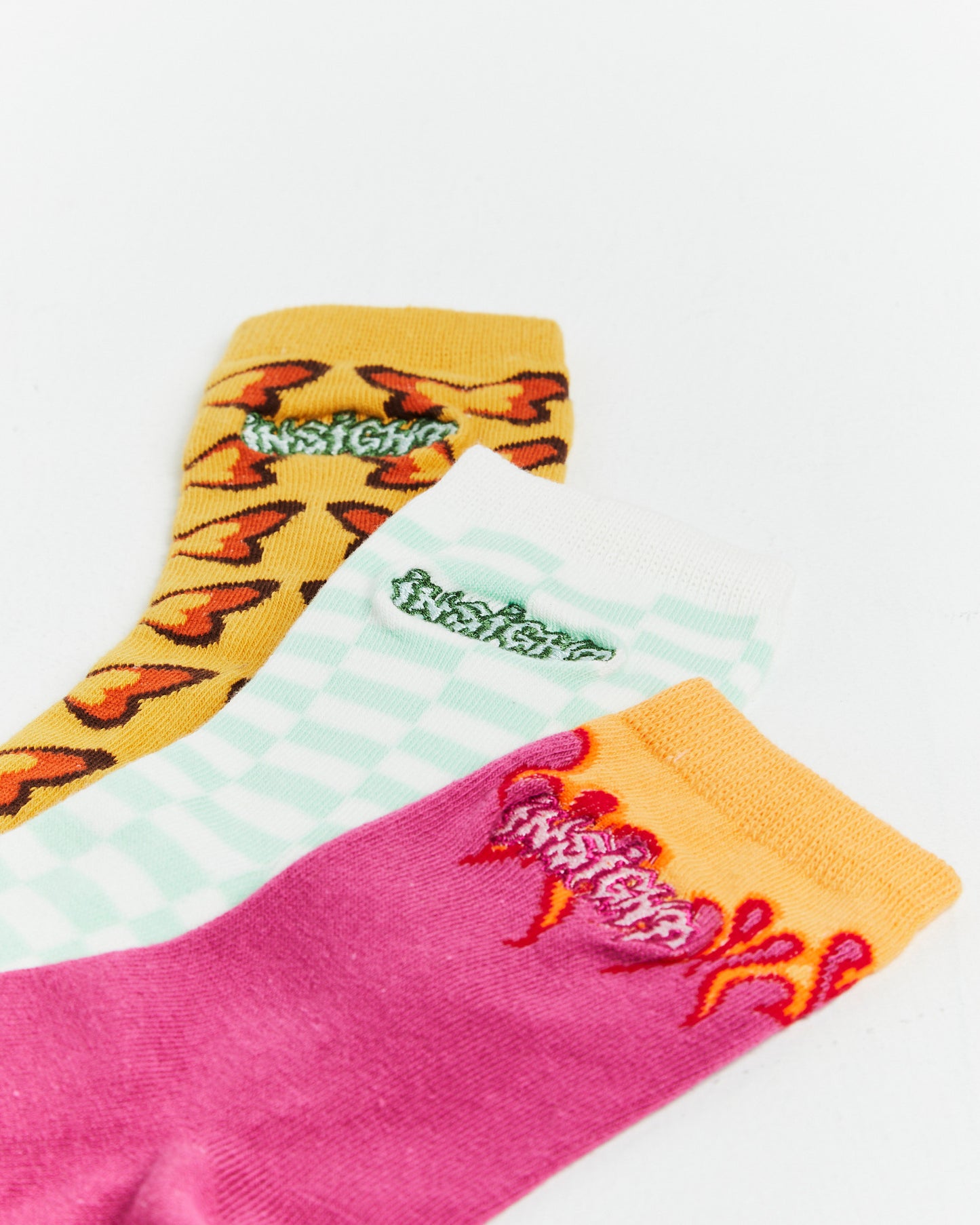 Assorted Jacquard Socks 3 Pack Multi