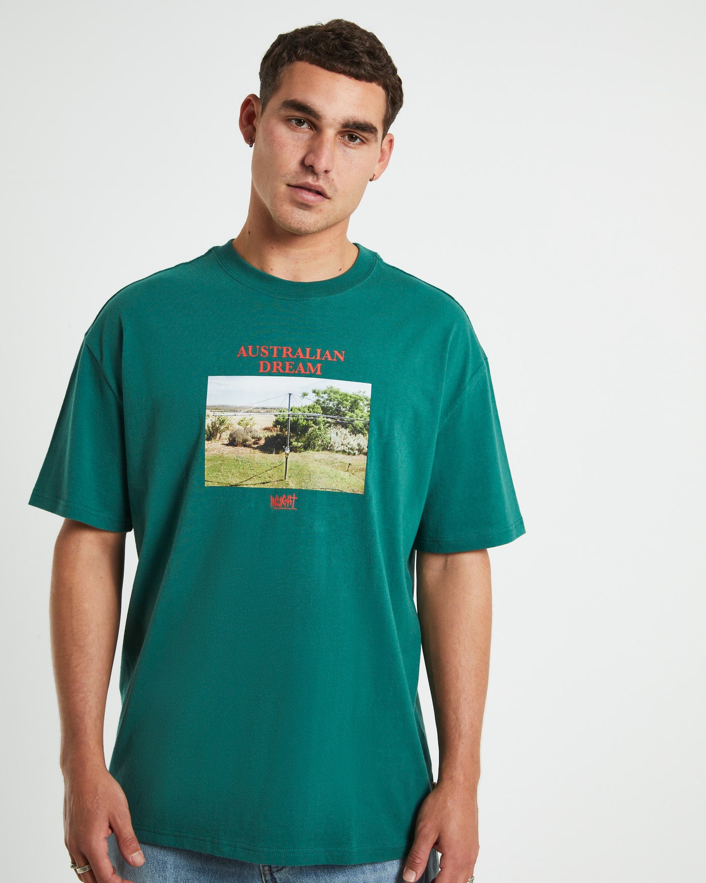 Australian Dream Short Sleeve T-Shirt in Green