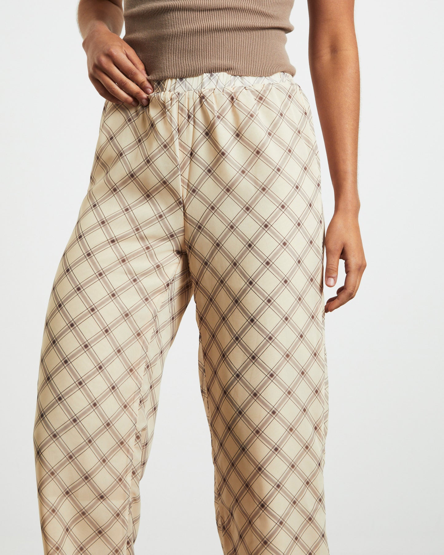 Candice Pants in Check Print