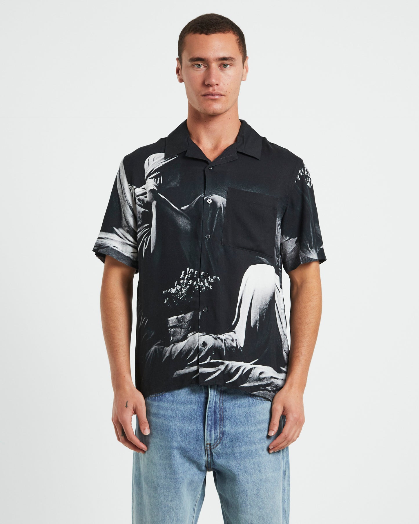 Joy Division Closer Short Sleeve Shirt in Black