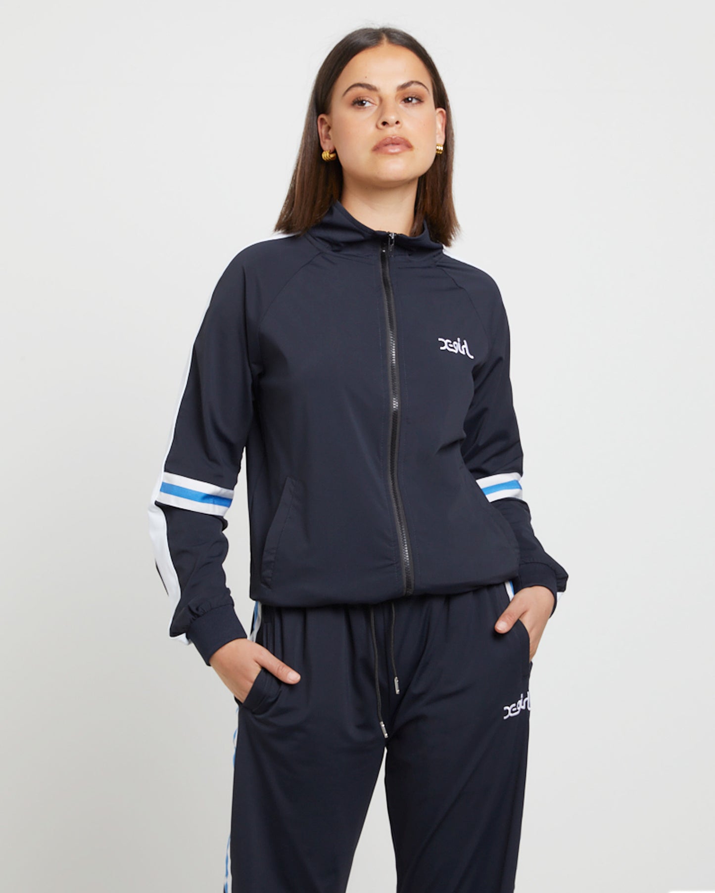 Butterfly Zip Jacket in Black