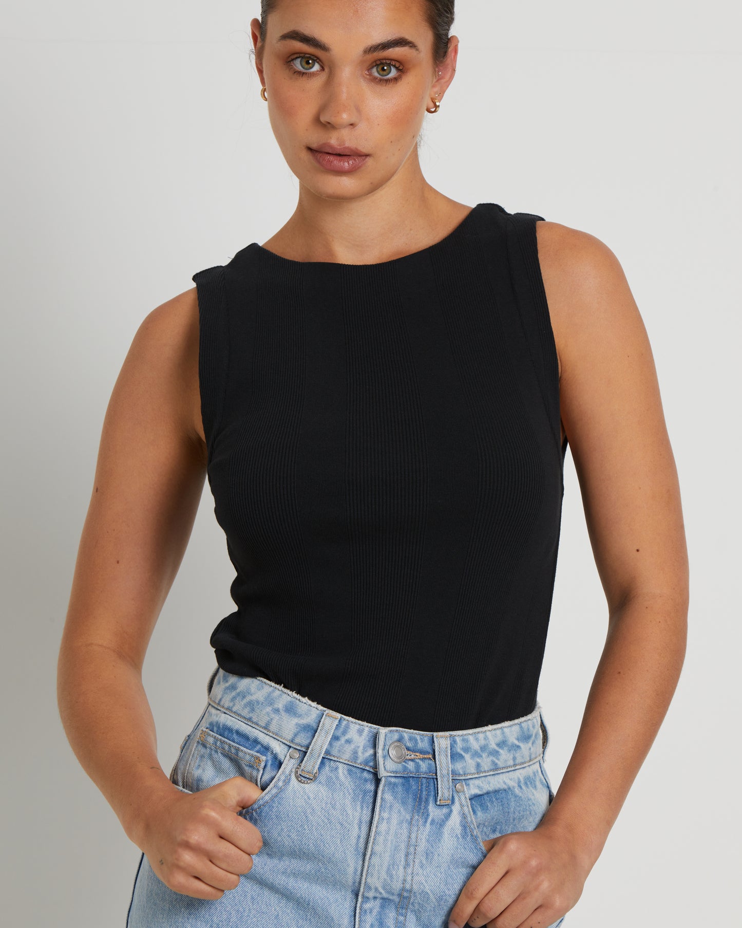 Frenchie 90s Top in Black