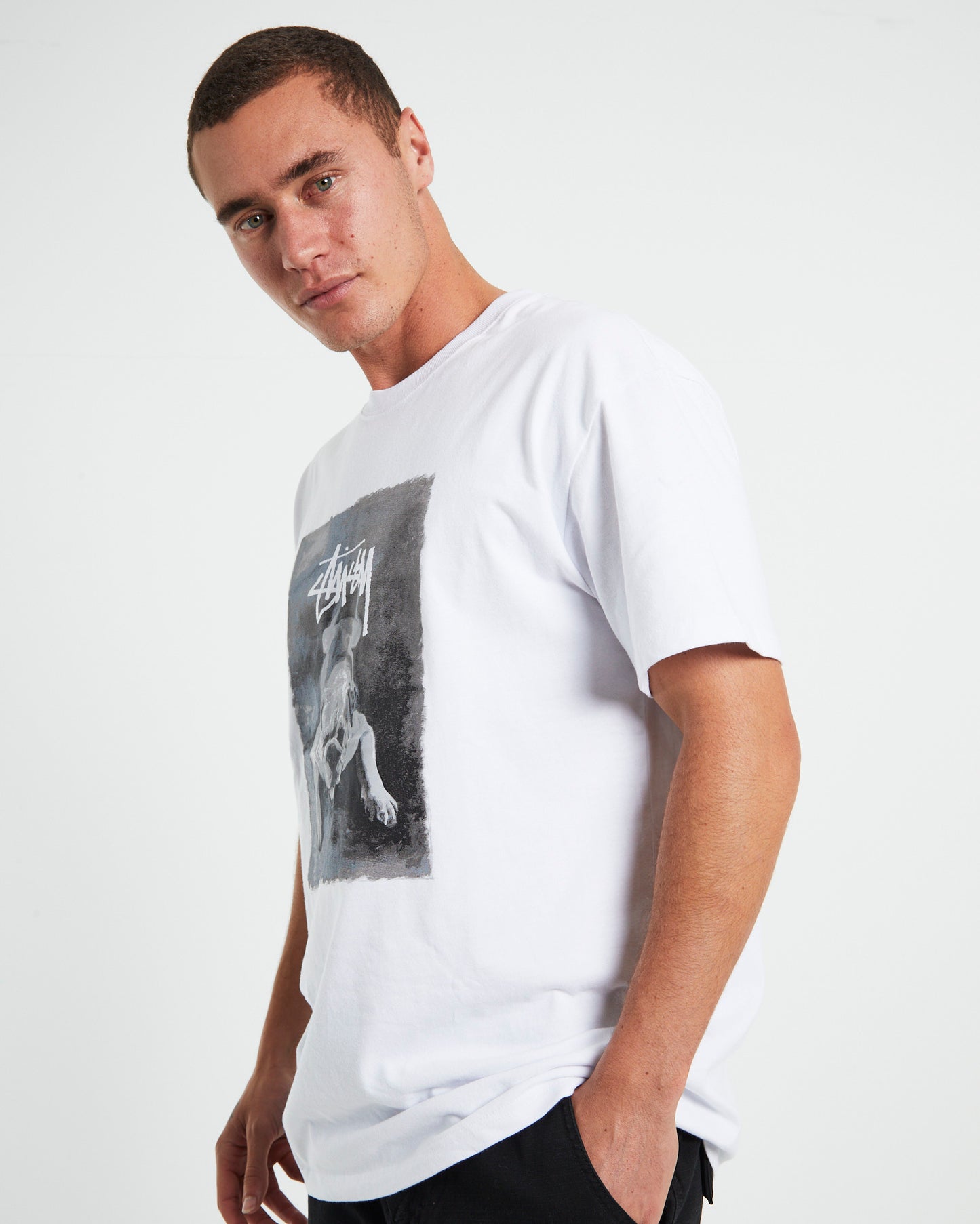 Bulldog Heavyweight Short Sleeve T-Shirt in White