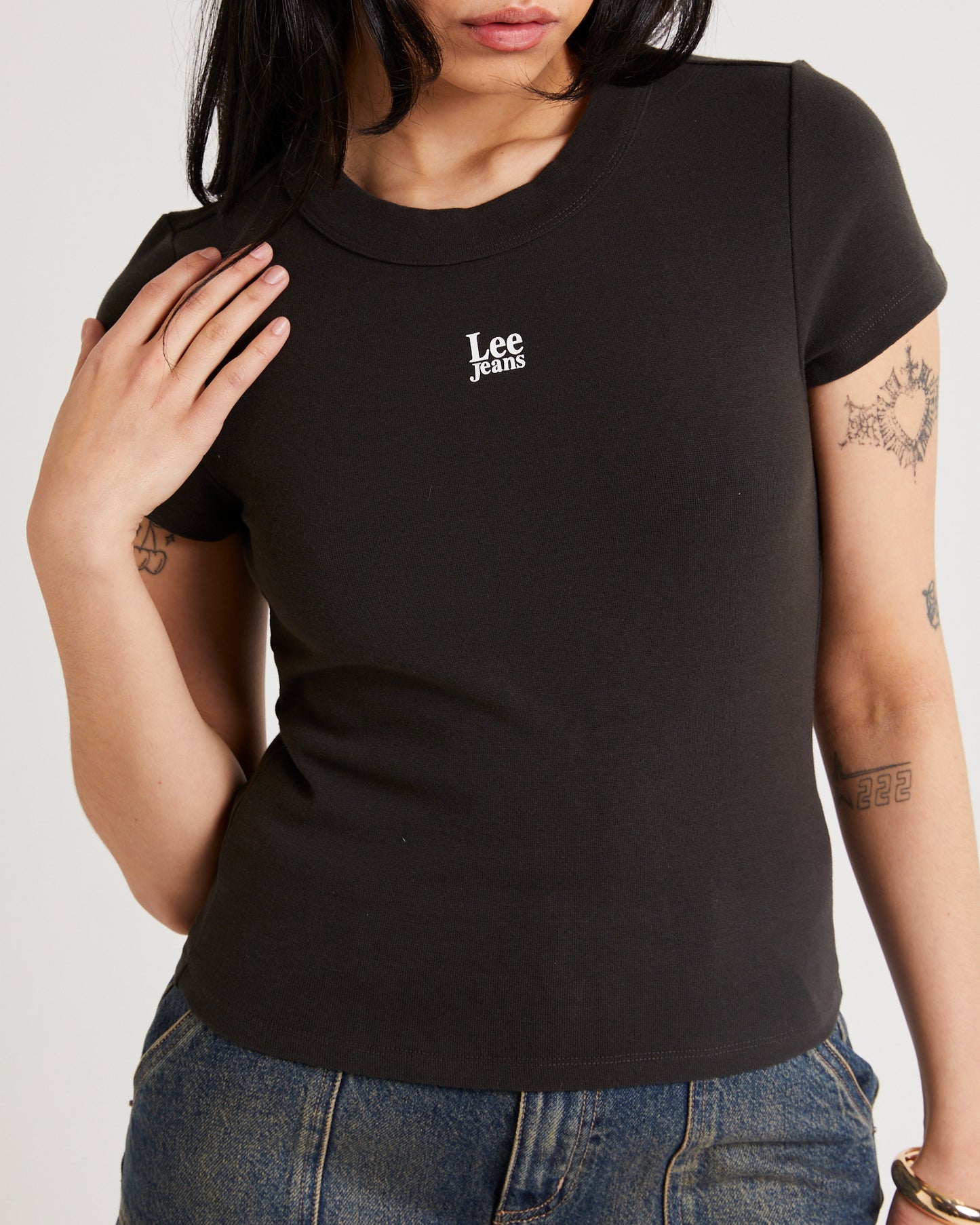 Essential Rib Recycled Cotton T-Shirt
