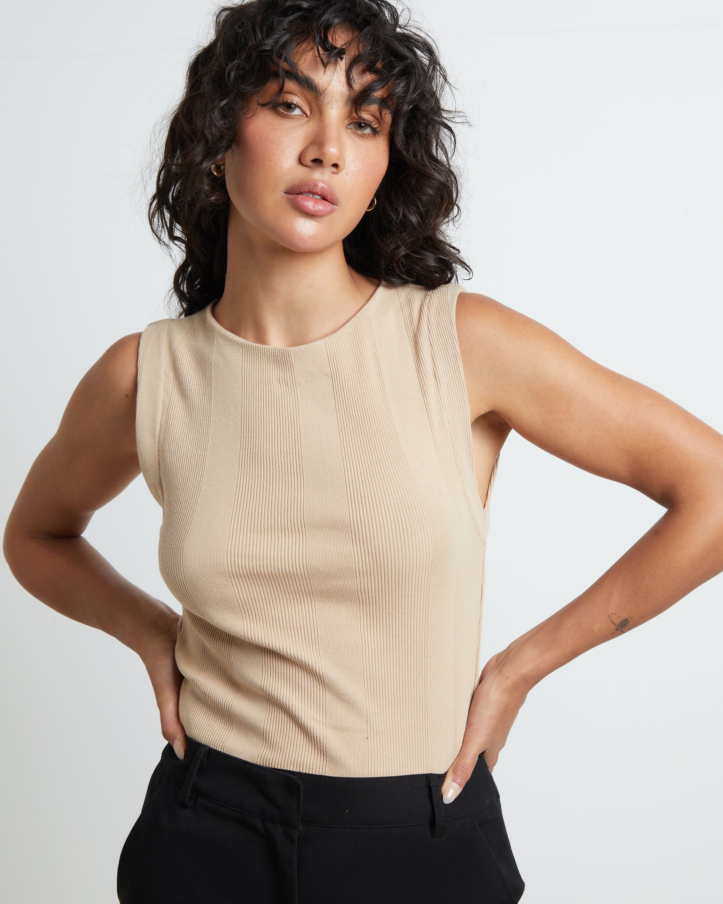 Frenchie 90s Top in Oat