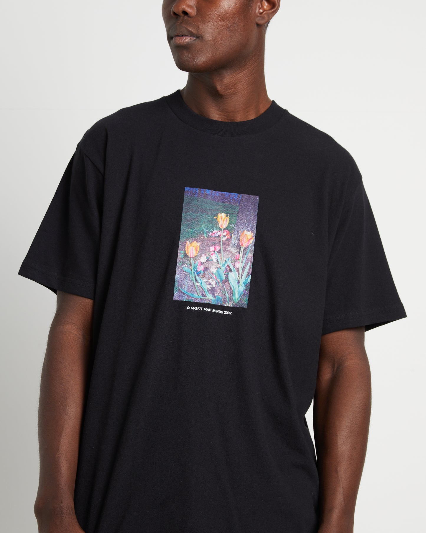 Garden Short Sleeve T-Shirt in Washed Black