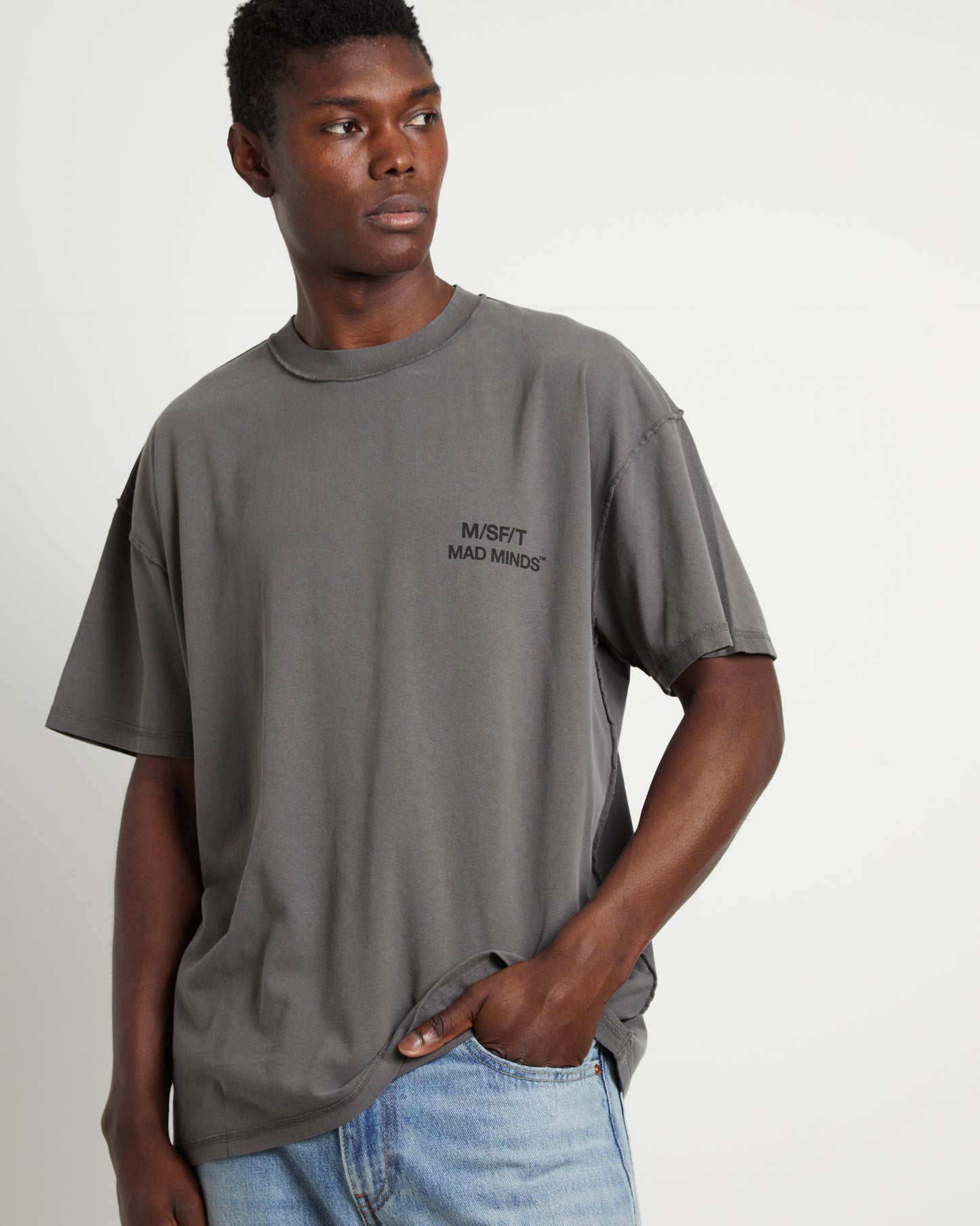 Worner Reverse short Sleeve T-Shirt in Black