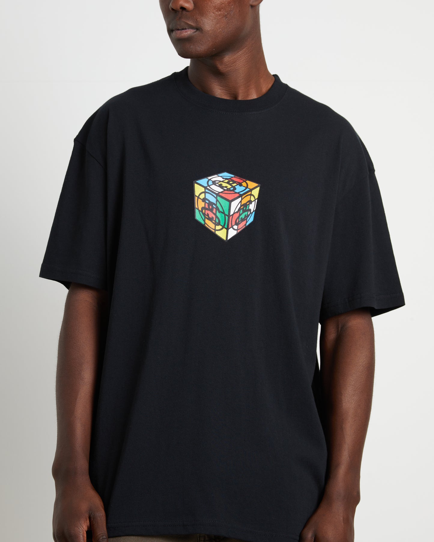 Cube Short Sleeve T-Shirt in Black