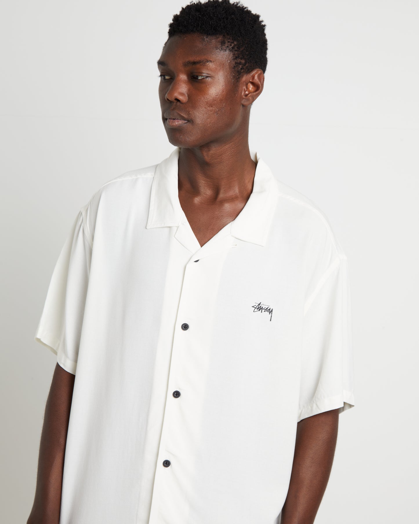 Flame Short Sleeve Shirt in White